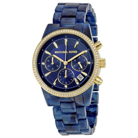 montre michael kors femme bleu|Michael Kors watch for female.